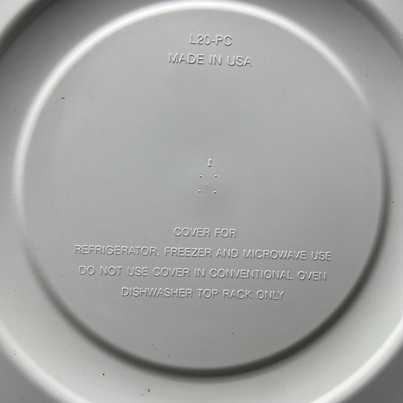 2 Corningware Casual Elegance White Flora Bowls With 2 Lids - Picture 5 of 7